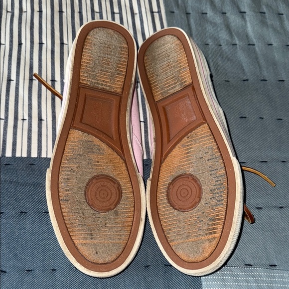 Ralph Lauren Pink and Brown Canvas Sneakers - Picture 8 of 8